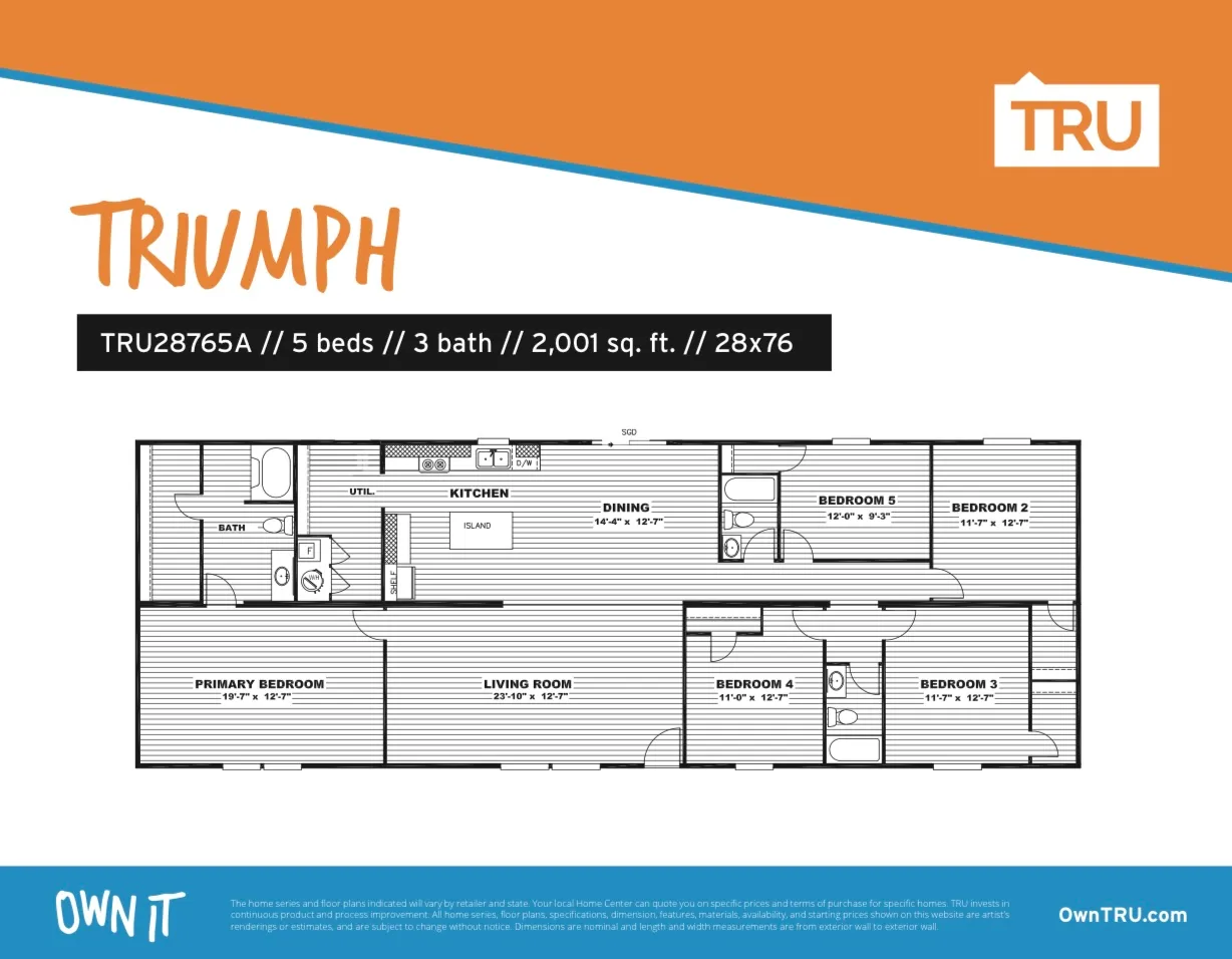Triumph - Huge Home - Huge Value Flooplan
