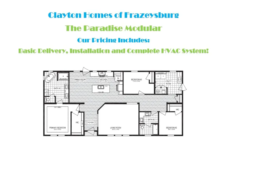 The Paradise Modular Home Flooplan