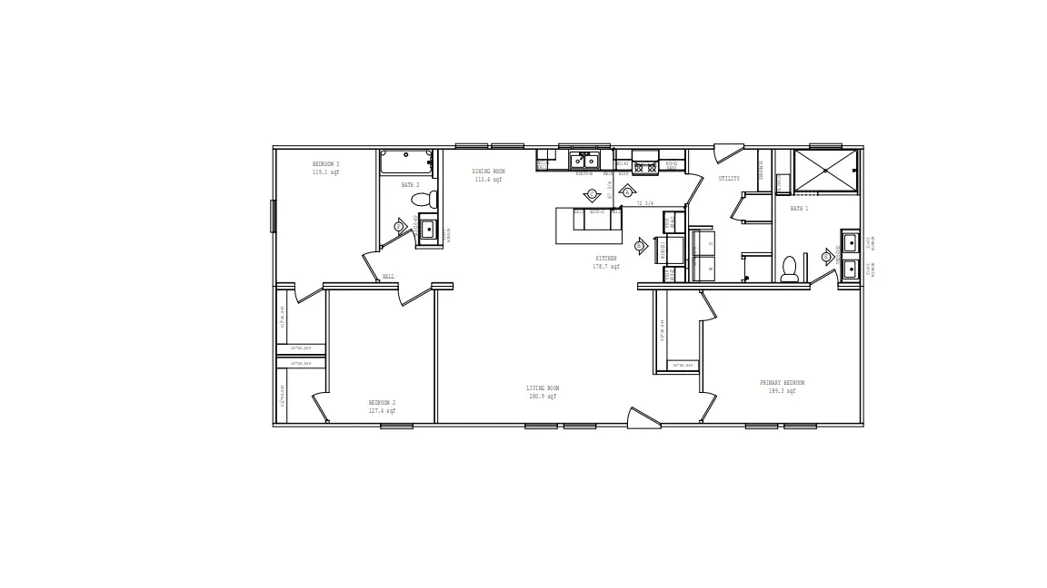 Move IN Ready Modular AT 208 Walnut Branch RD Flooplan