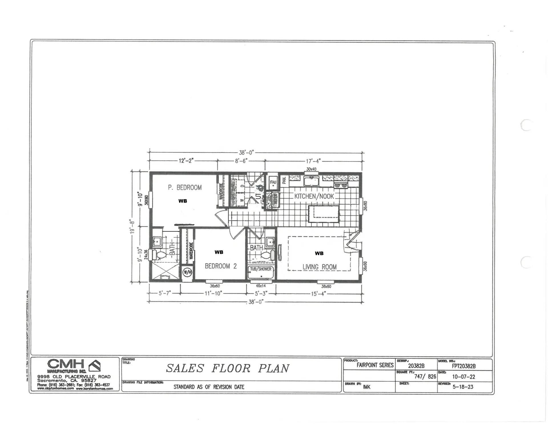 19 Adobe LN. MHP Flooplan