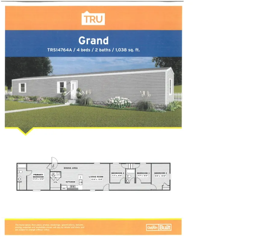 Home Must GO!  The Grandview  Flooplan