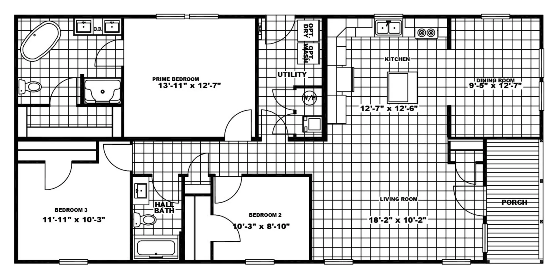 Scenic Meadow View Elite Move IN Ready Modular HOM Flooplan