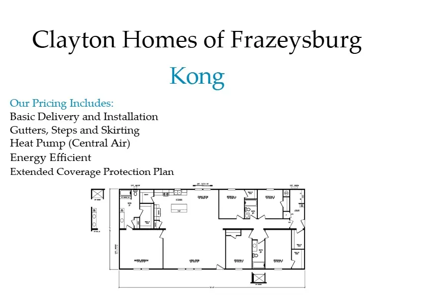The Kong 5 BR 3 Bath  Flooplan