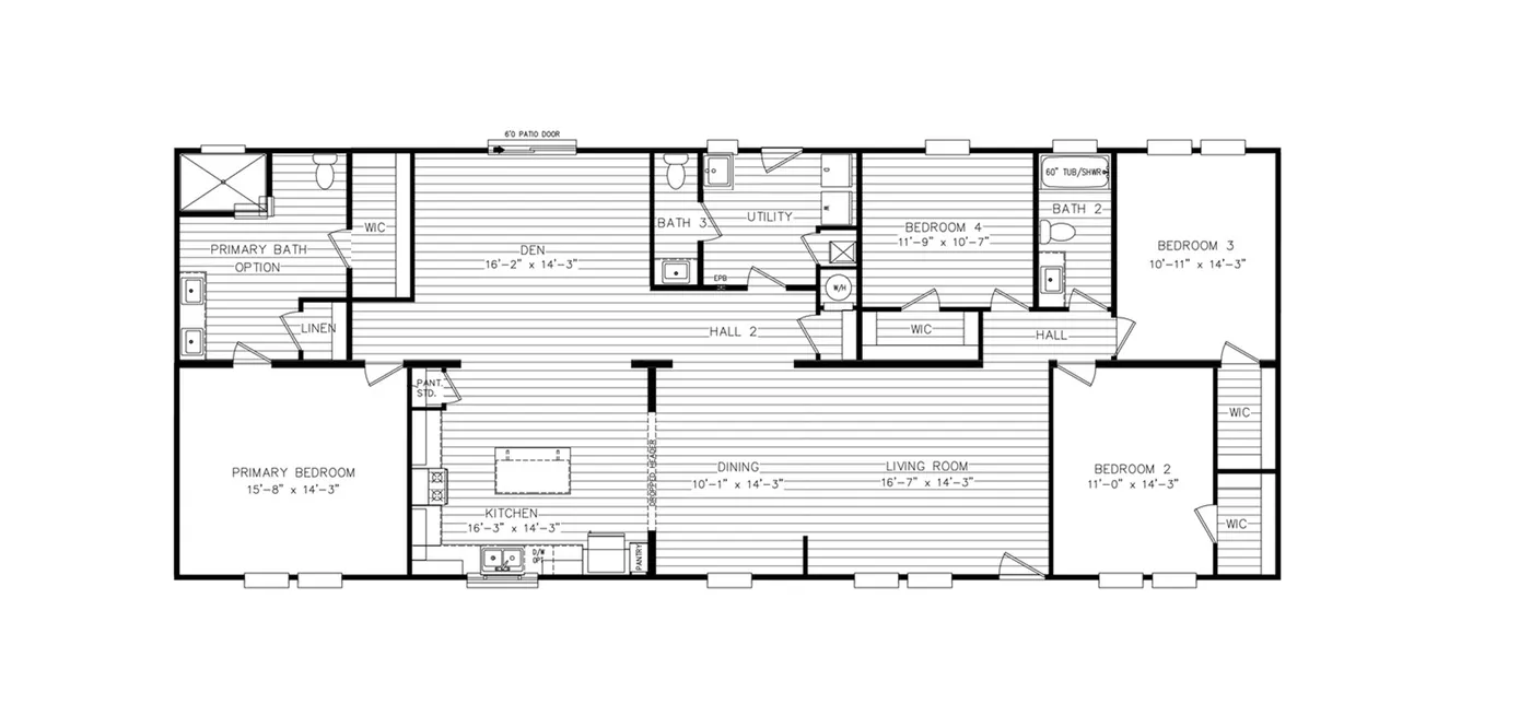6505 Courthouse Rd with 2254 sq ft Modular Homefloorplan image