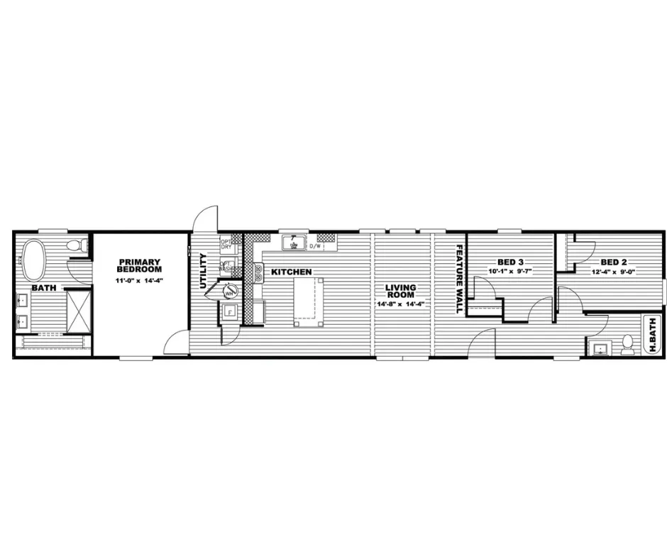 The Annie. Luxury Single Section! Flooplan