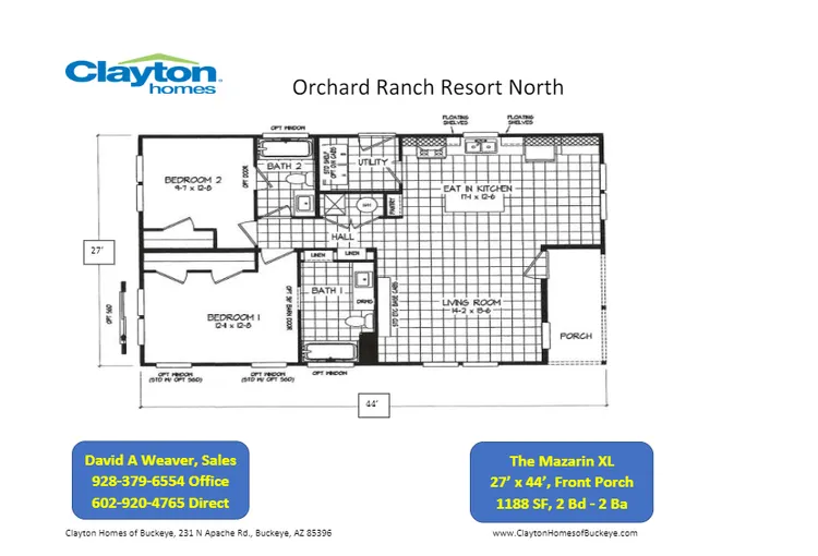 The MAZARIN XL - Lot 89 Orchard Ranch Resort