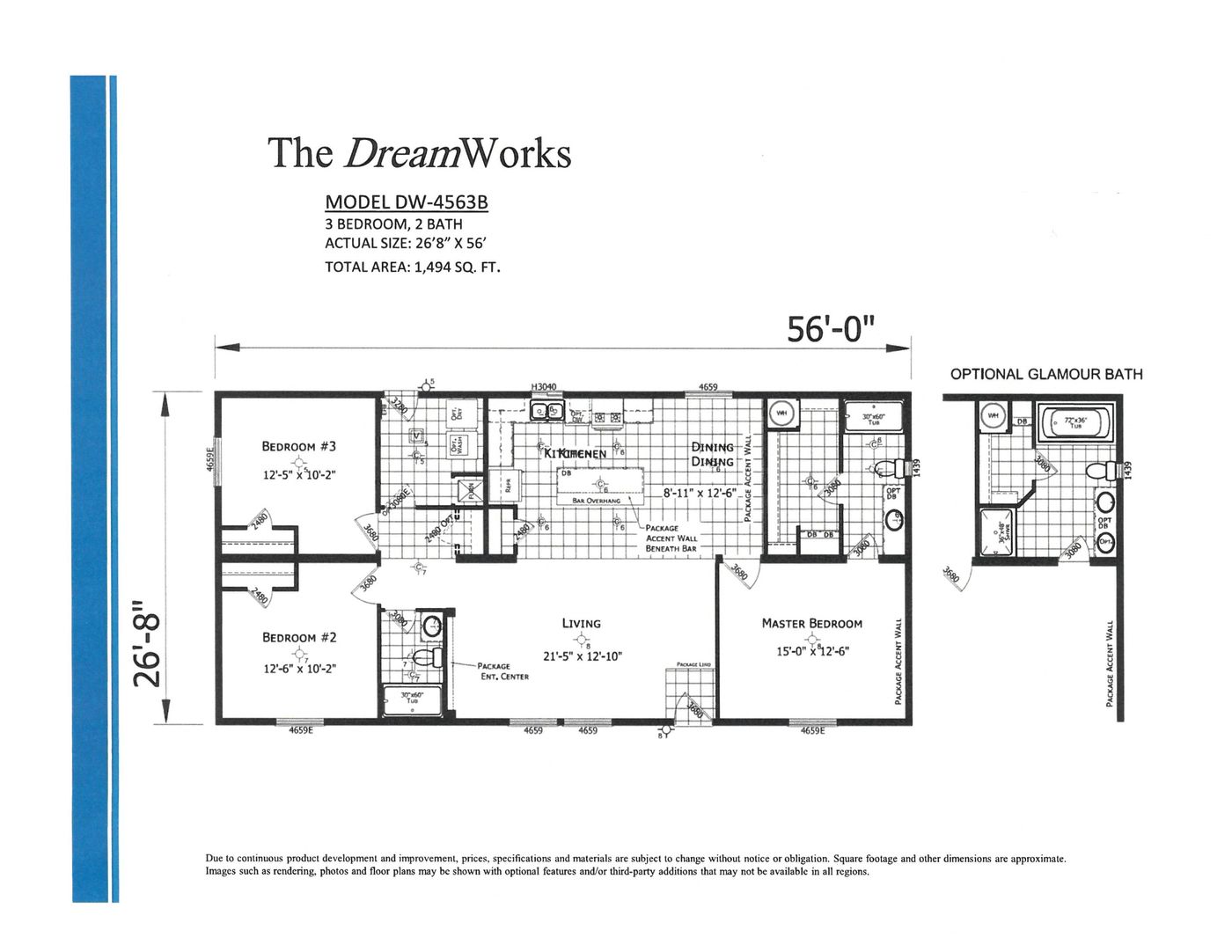 56' DreamWorks - Inventory - AVAILABLEfloorplan image
