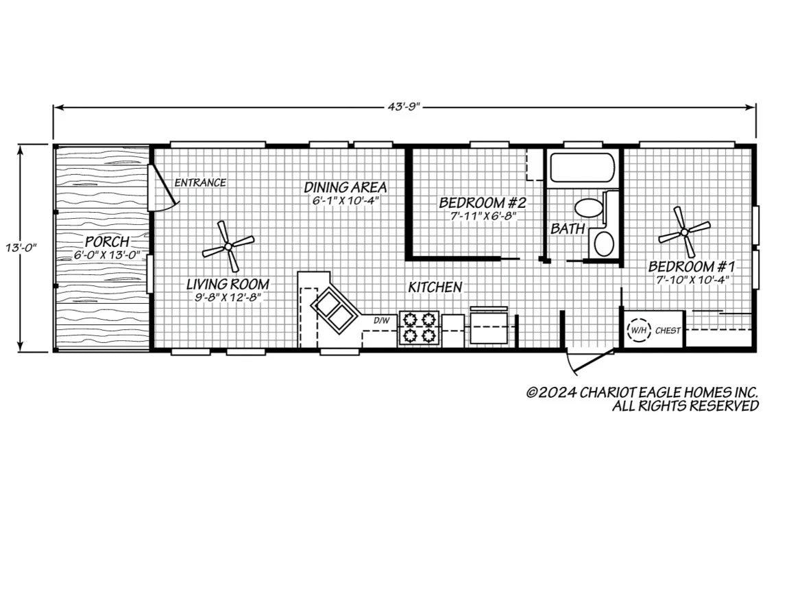 Chariot Hawk Tiny Home Flooplan