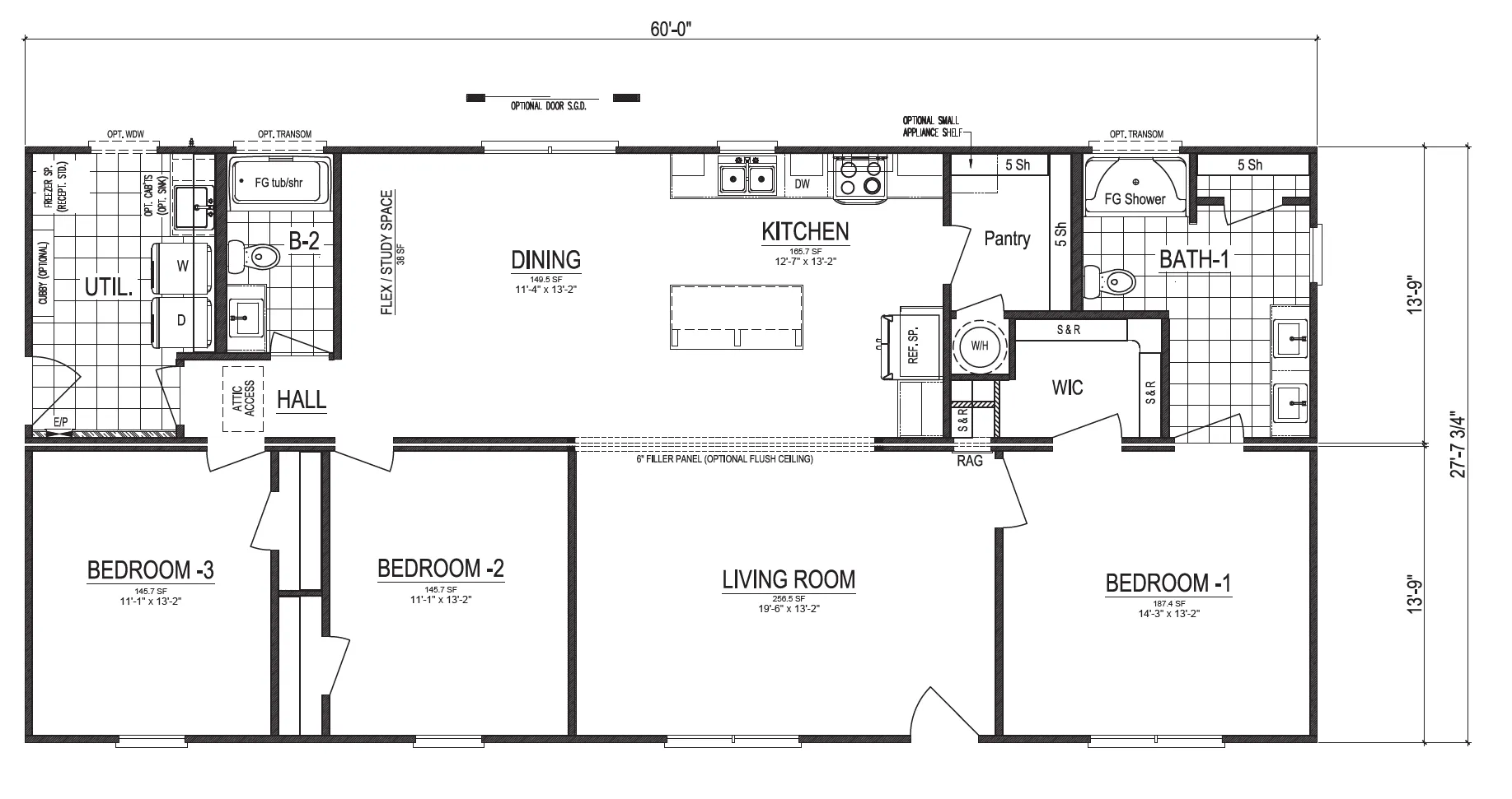 Costal Farmhouse Flooplan