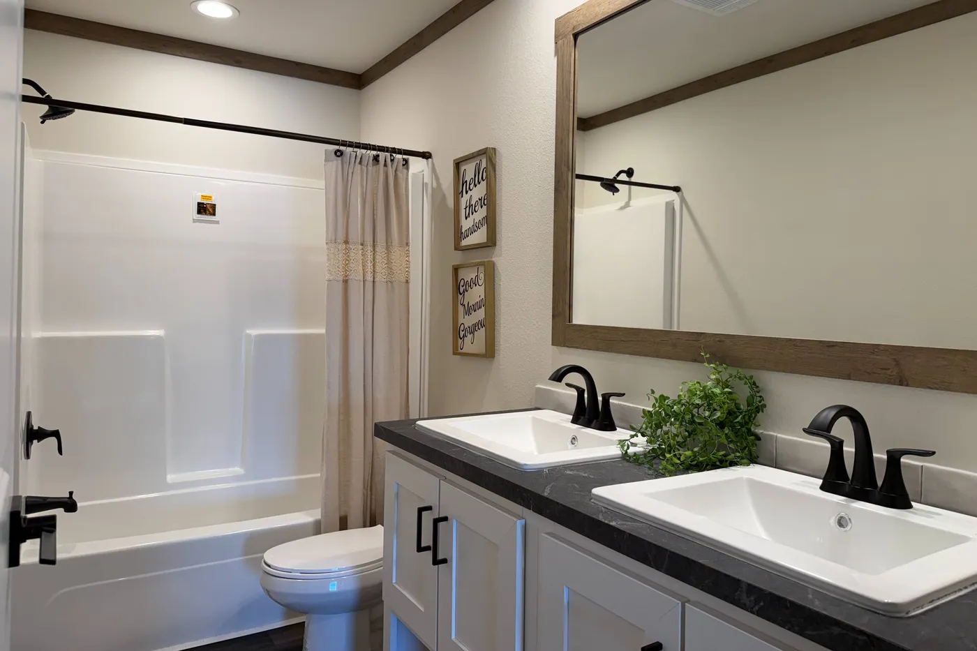 DOUBLE Sink in Guest Bathroom