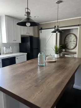 Sliding barn door for the pantry