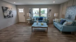 Front door entry into spacious living room.