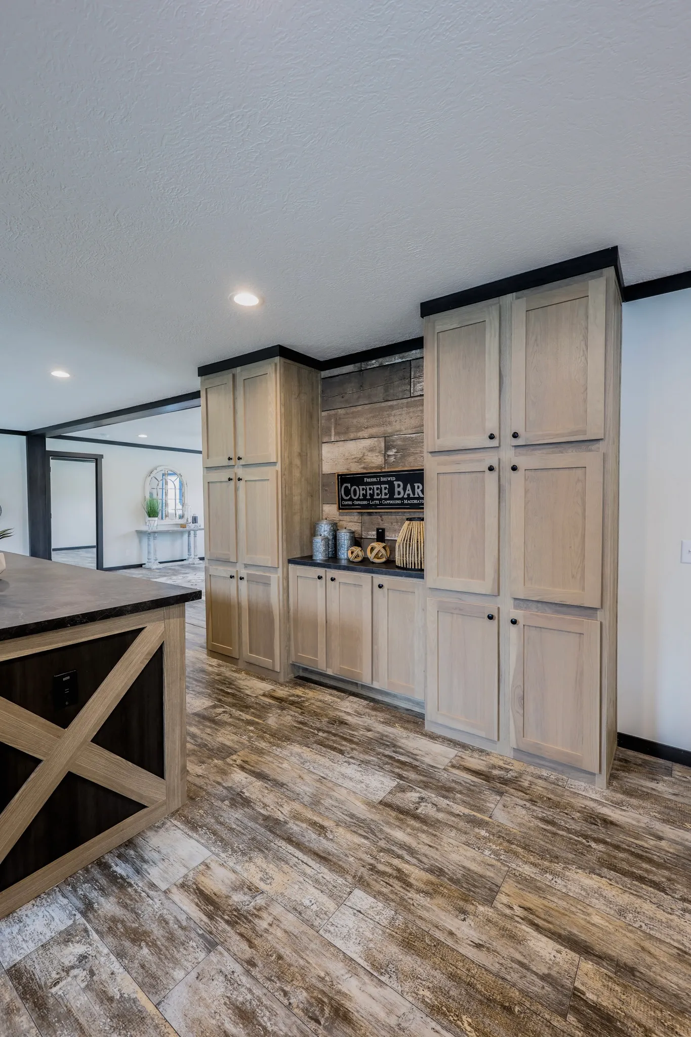 kitchen and coffee bar