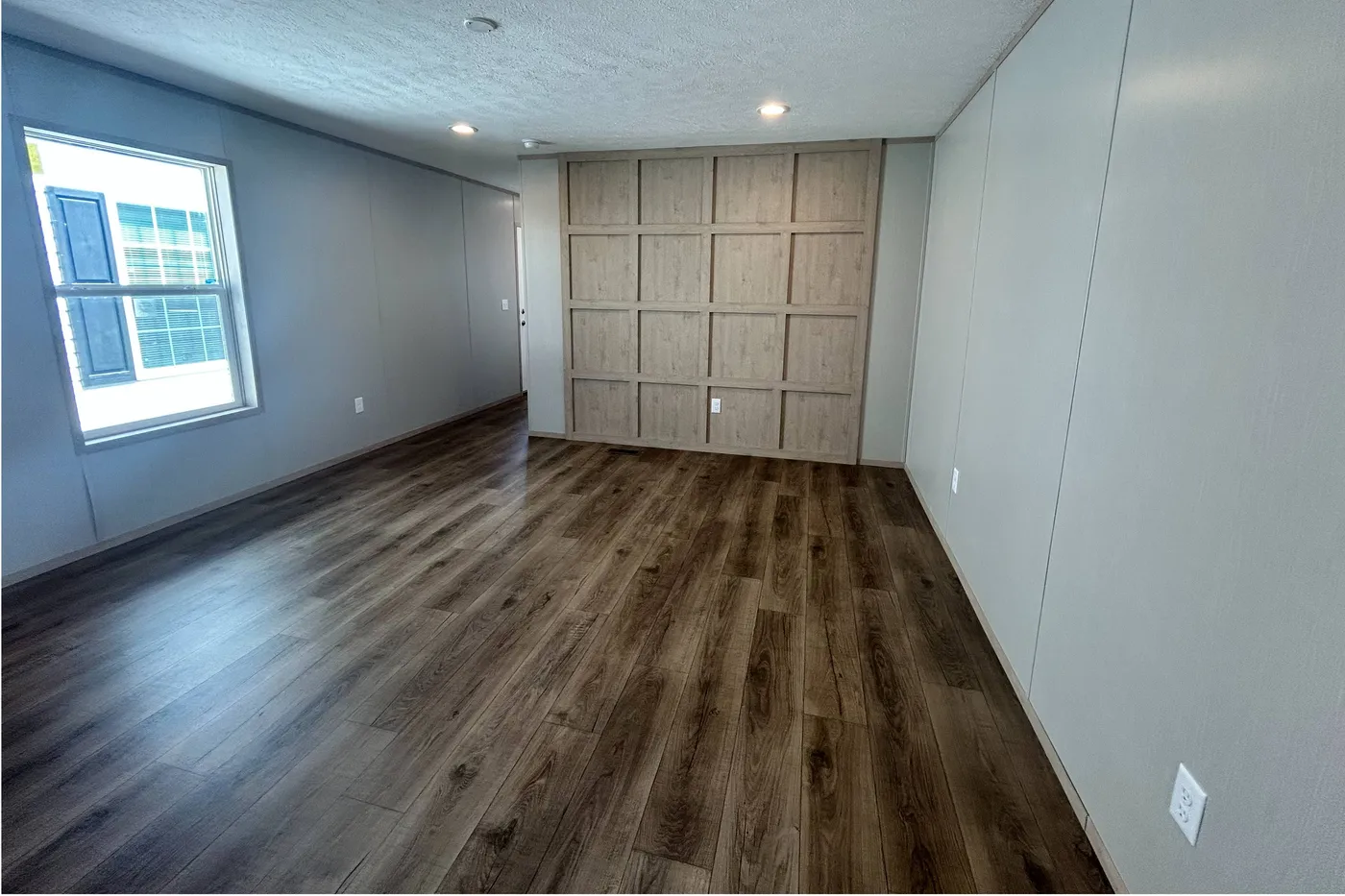 Accent wall featured in the family room!! 