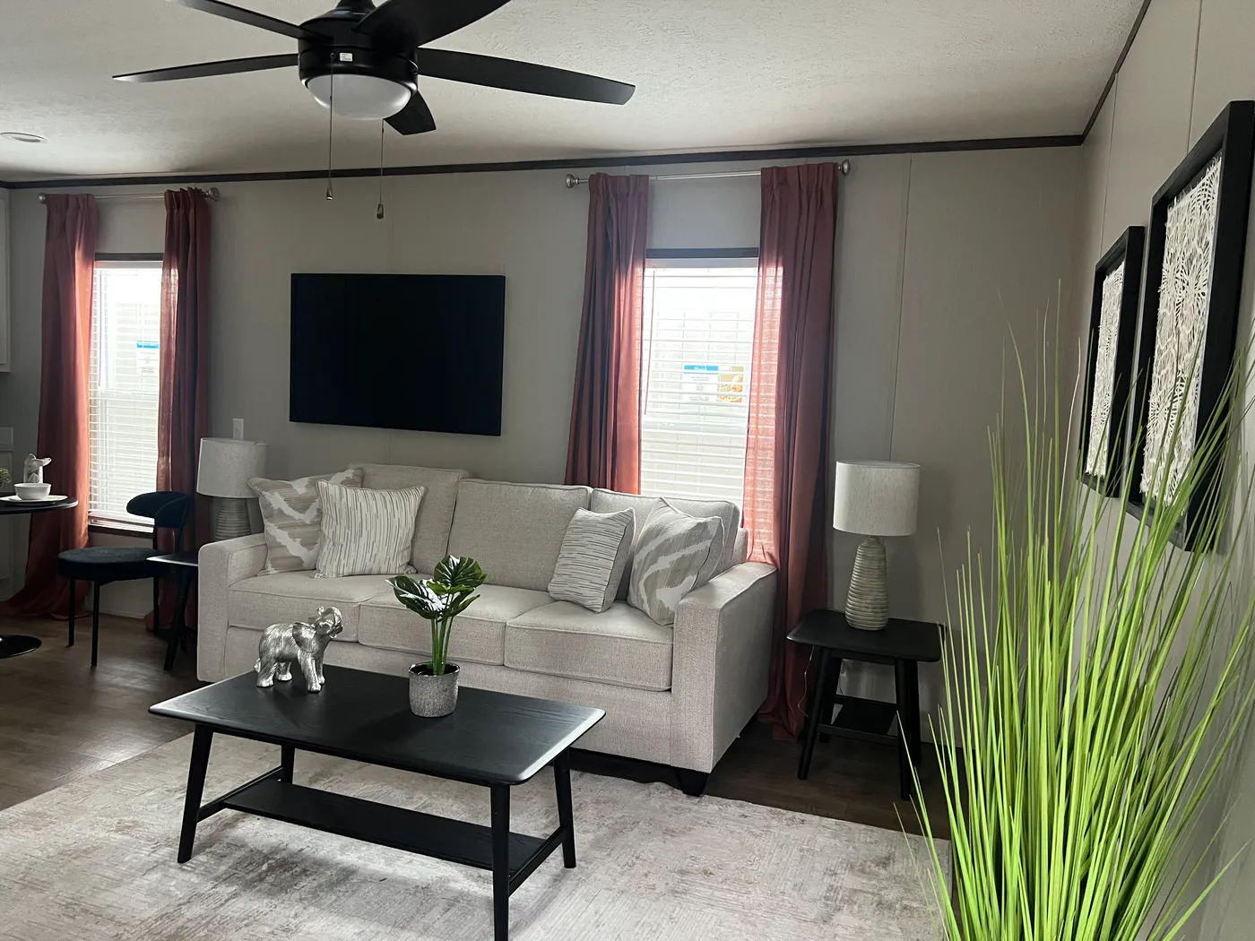 Beautiful manufactured tiny home living room . Best deals and prices on Clayton Built manufactured home in texas.