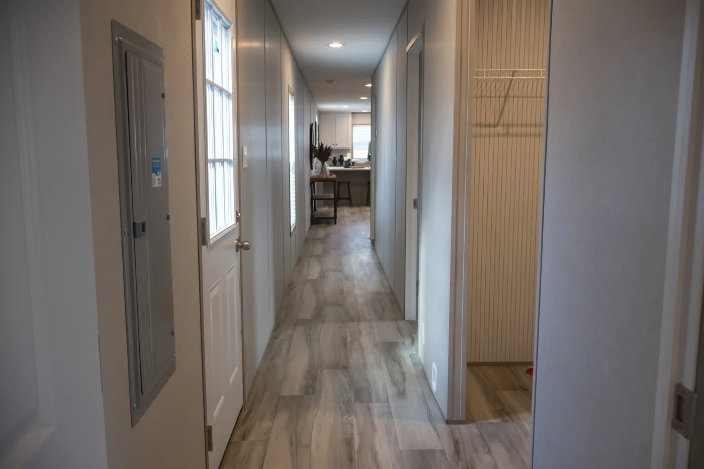 View of the Utility Room & Hallway from the Primary Bedroom