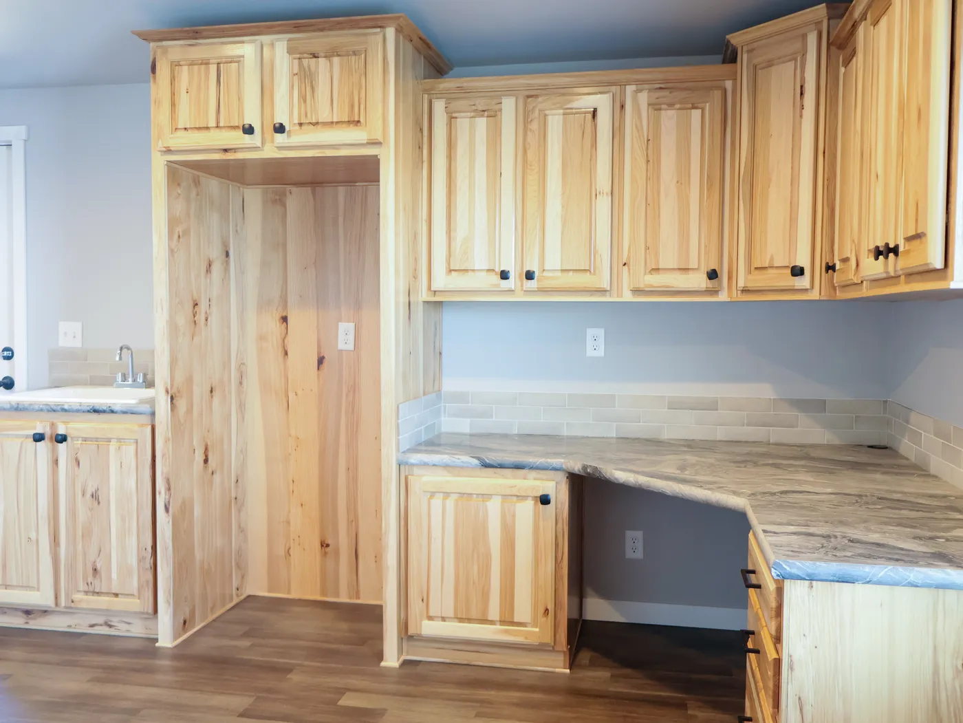 Utility room with office/hobby space attached
