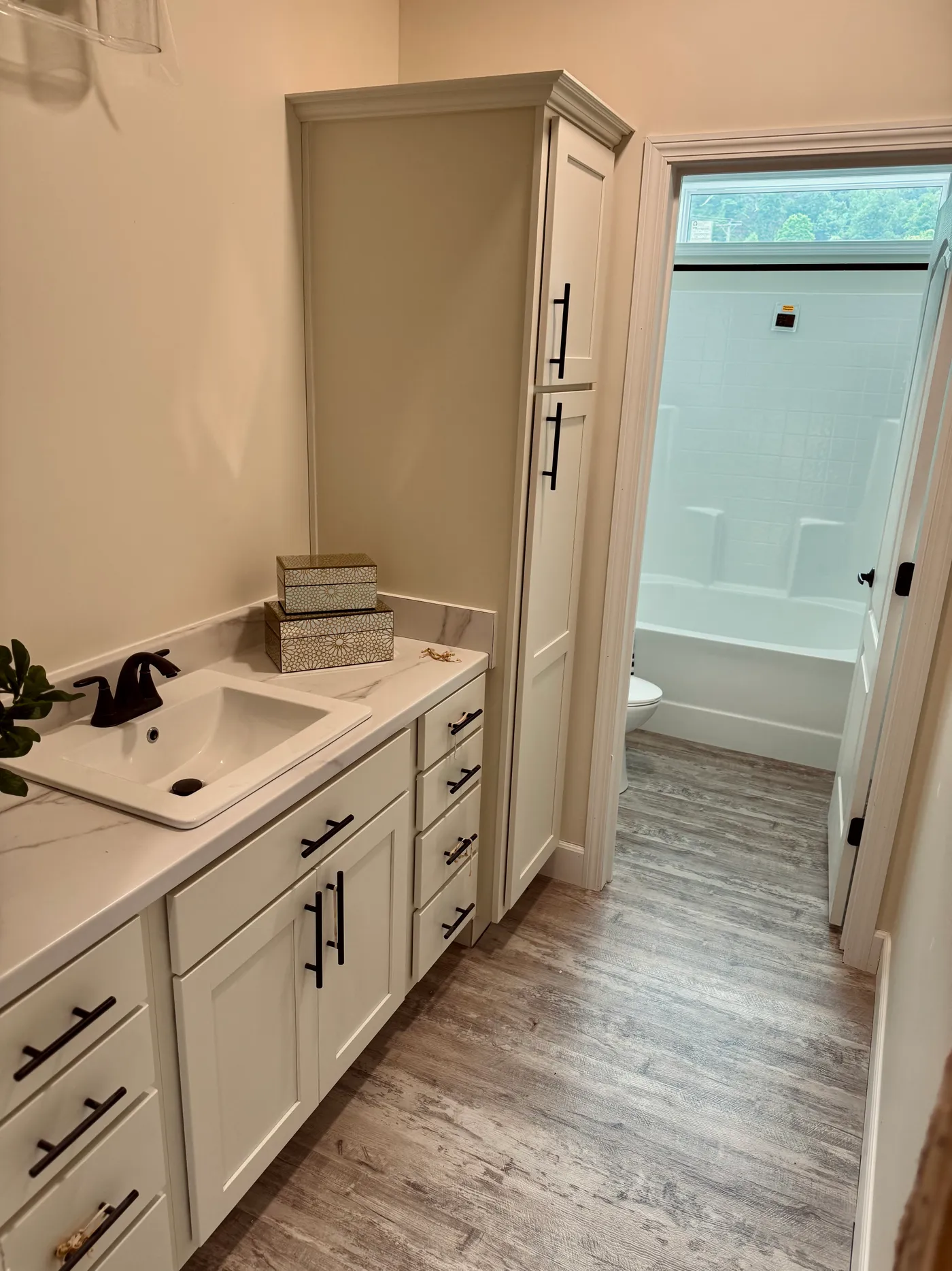 Multi layered. Double vanities. Luxurious feel.