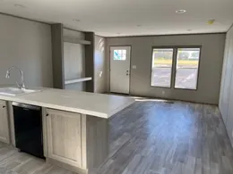 Great view from the kitchen into the living area!