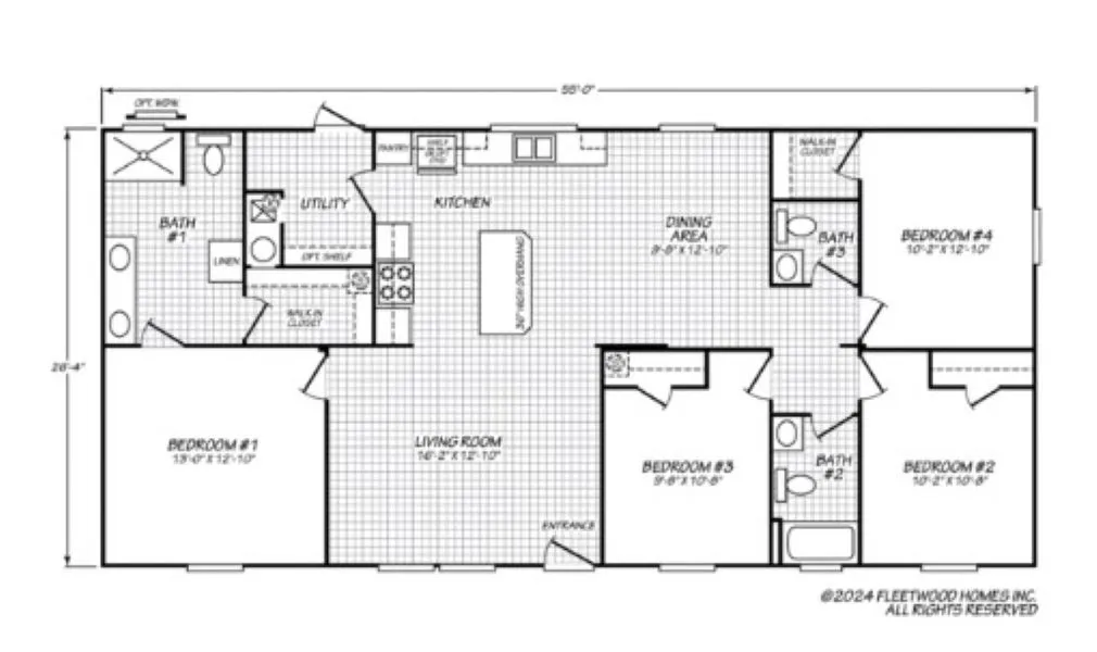 2.5 Baths! "The Summit" Flooplan