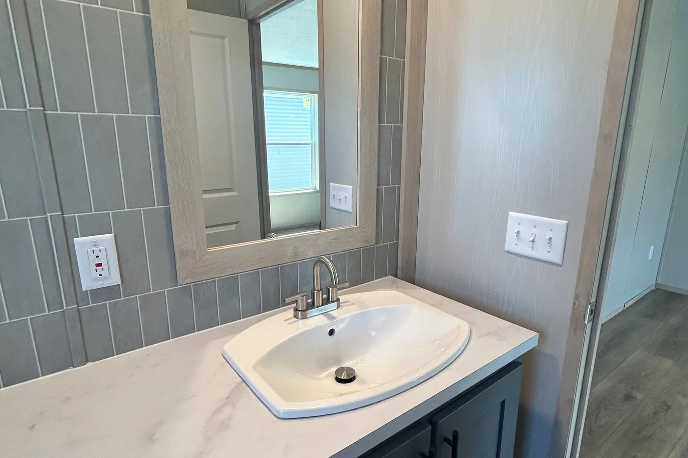 A closer look at the main bathroom sink! 