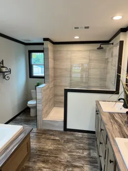 Master bath with Tile shower