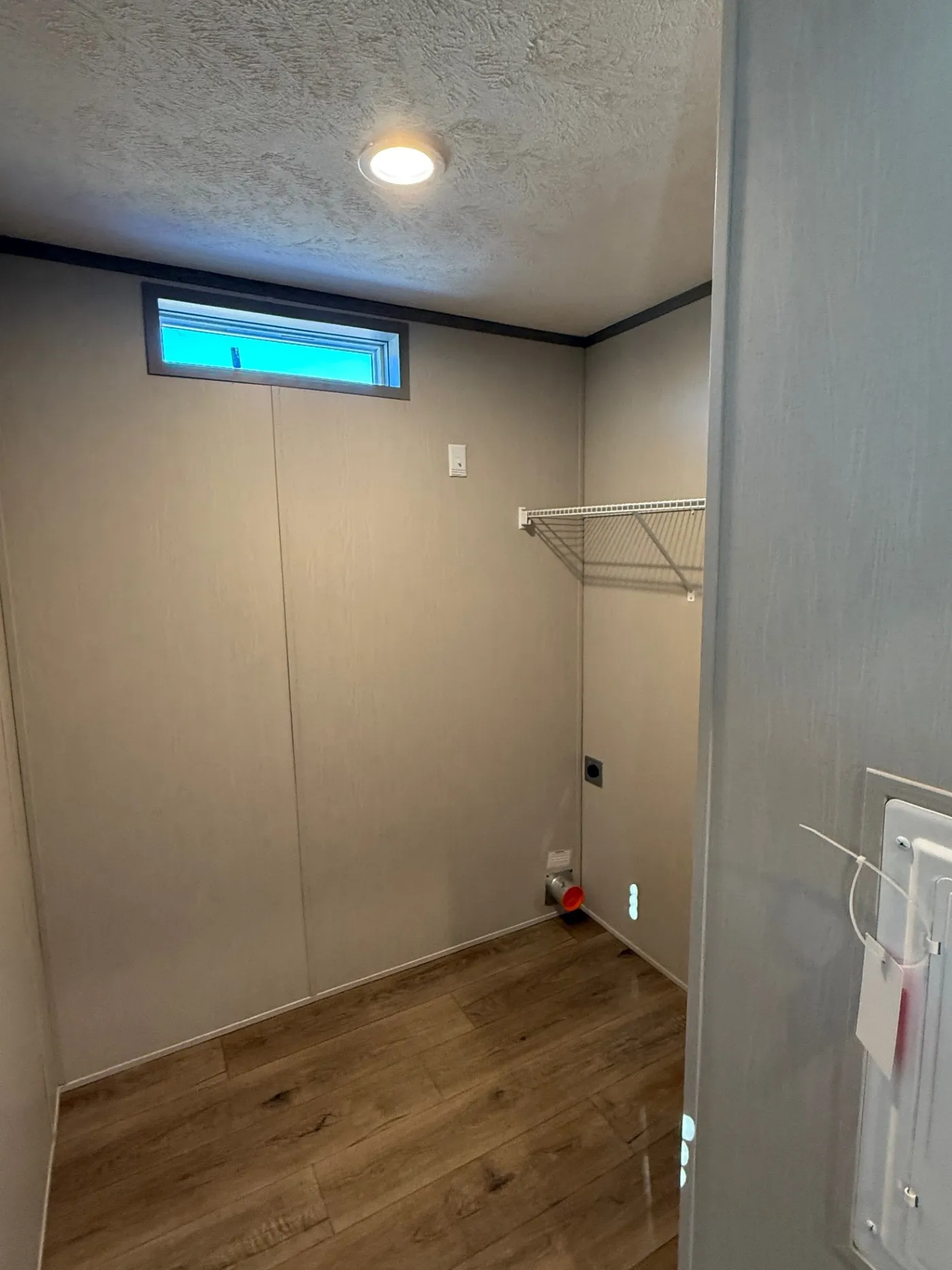 Large area for washer dryer.  Bring yours or talk to us about providing one for you!