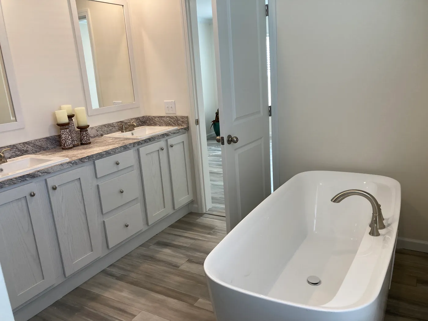 soaker tub and separate shower
