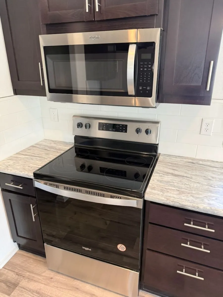 Stainless Steel Range & Microwave