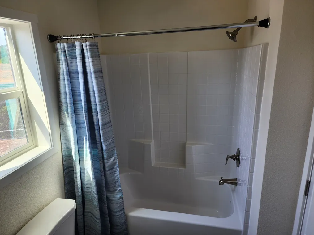 Full length tub/shower combo