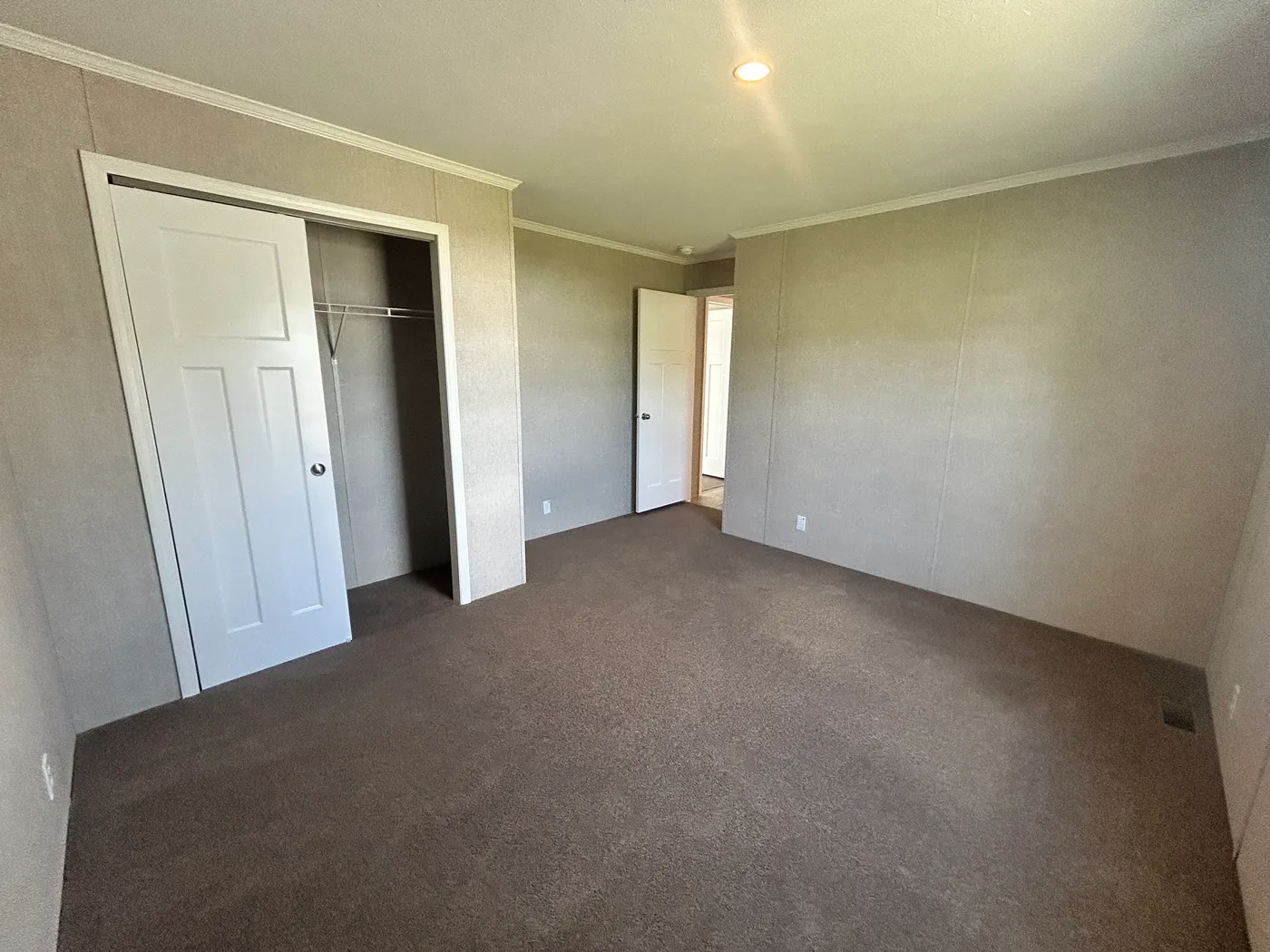 A view from inside one of the guest bedrooms. 