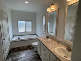 Glamour bath with 72" soaking tub and walk-in shower.