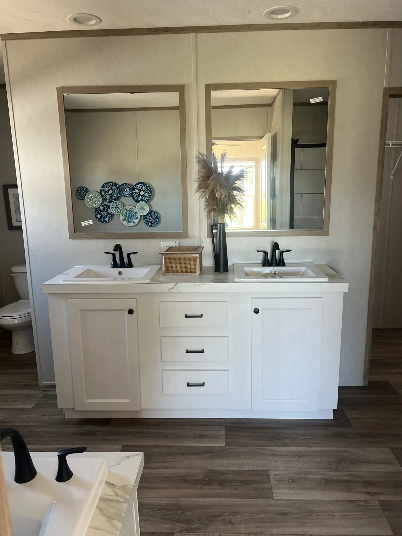 Double Vanities and Walk In Shower and Sweet Retreat Tub!