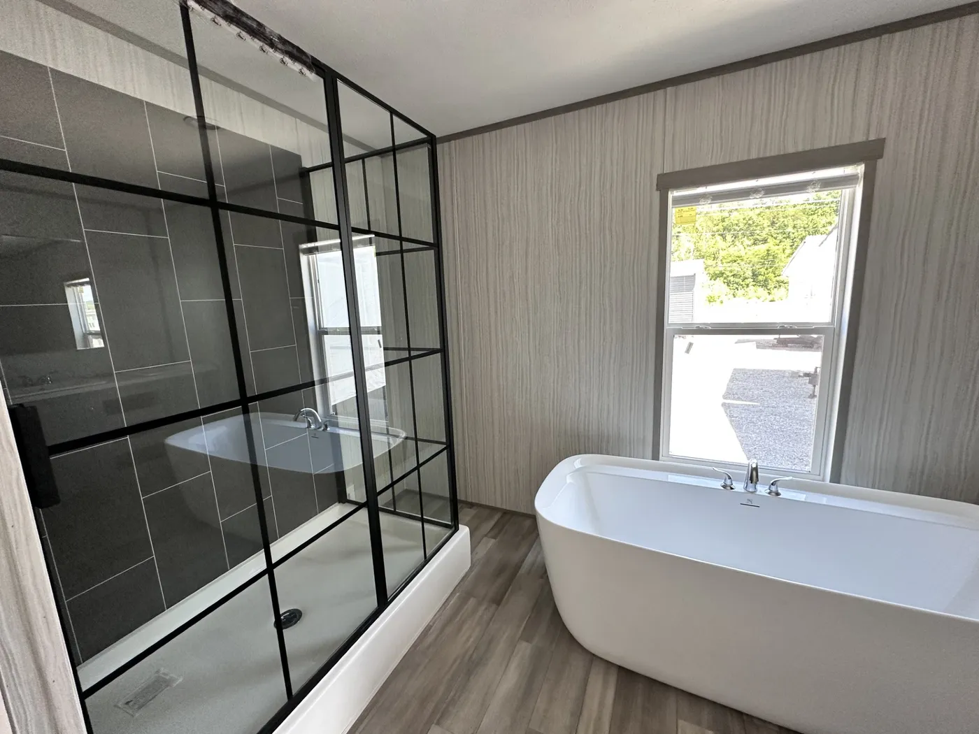 Tile shower & Soaker Tub!