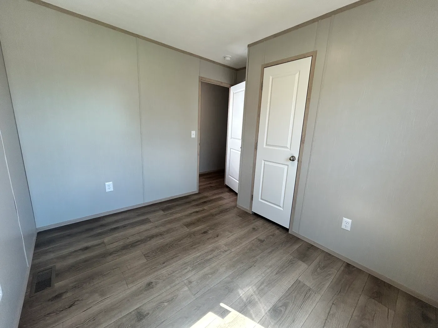 A view from the inside of one of the guest-bedrooms. 