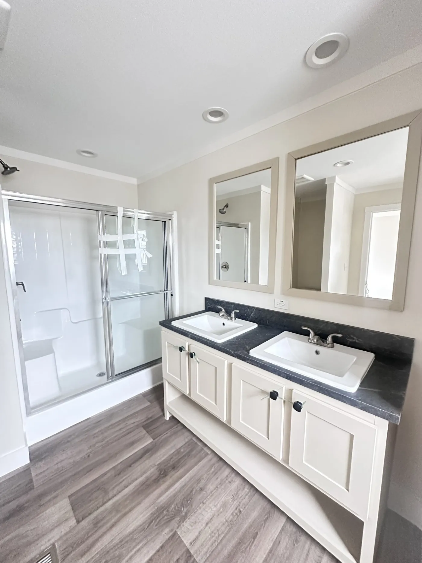 Walk-in Fiberglass Shower!