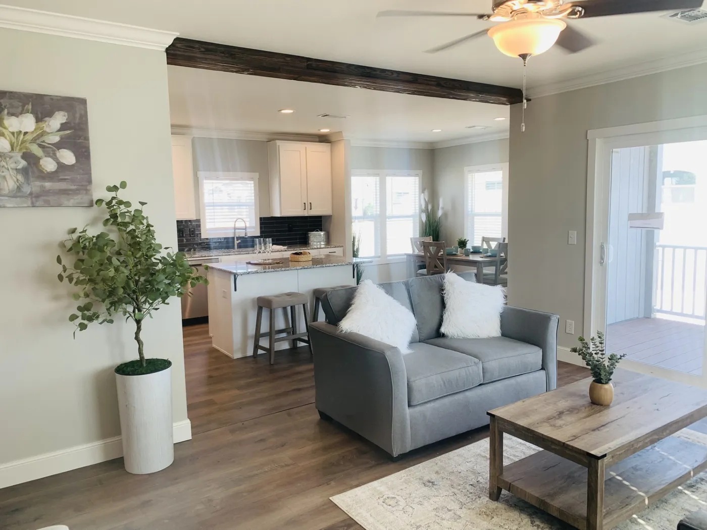 Front entry view! Walk in to your open living space! 
