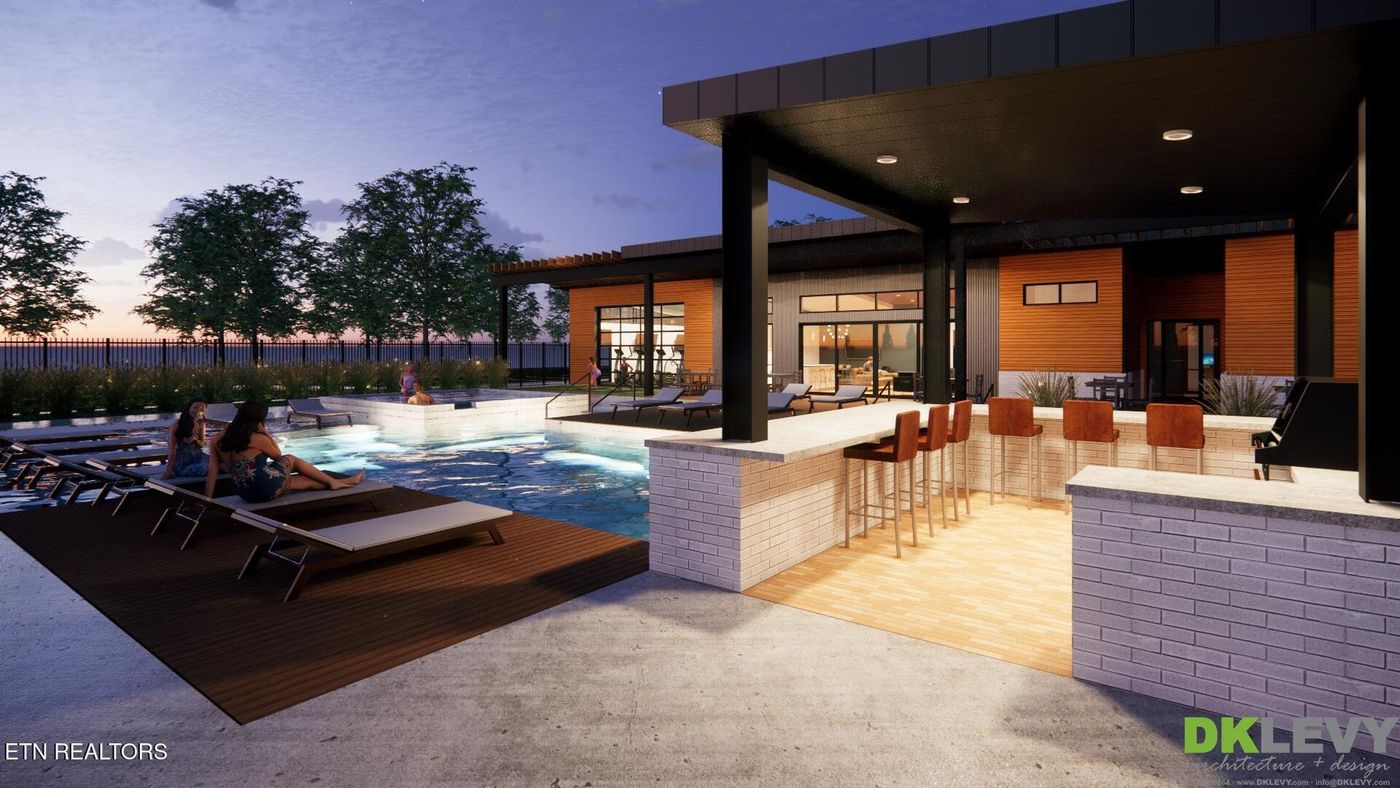 The poolside serving area is there for pizza night, or serving up your latest grill master creations.