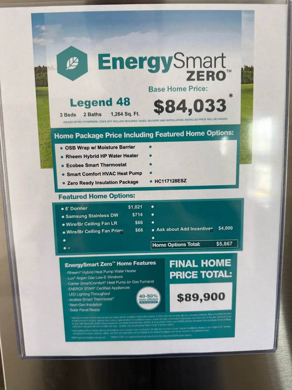 Fridge Tag Pricing - LEGEND 48