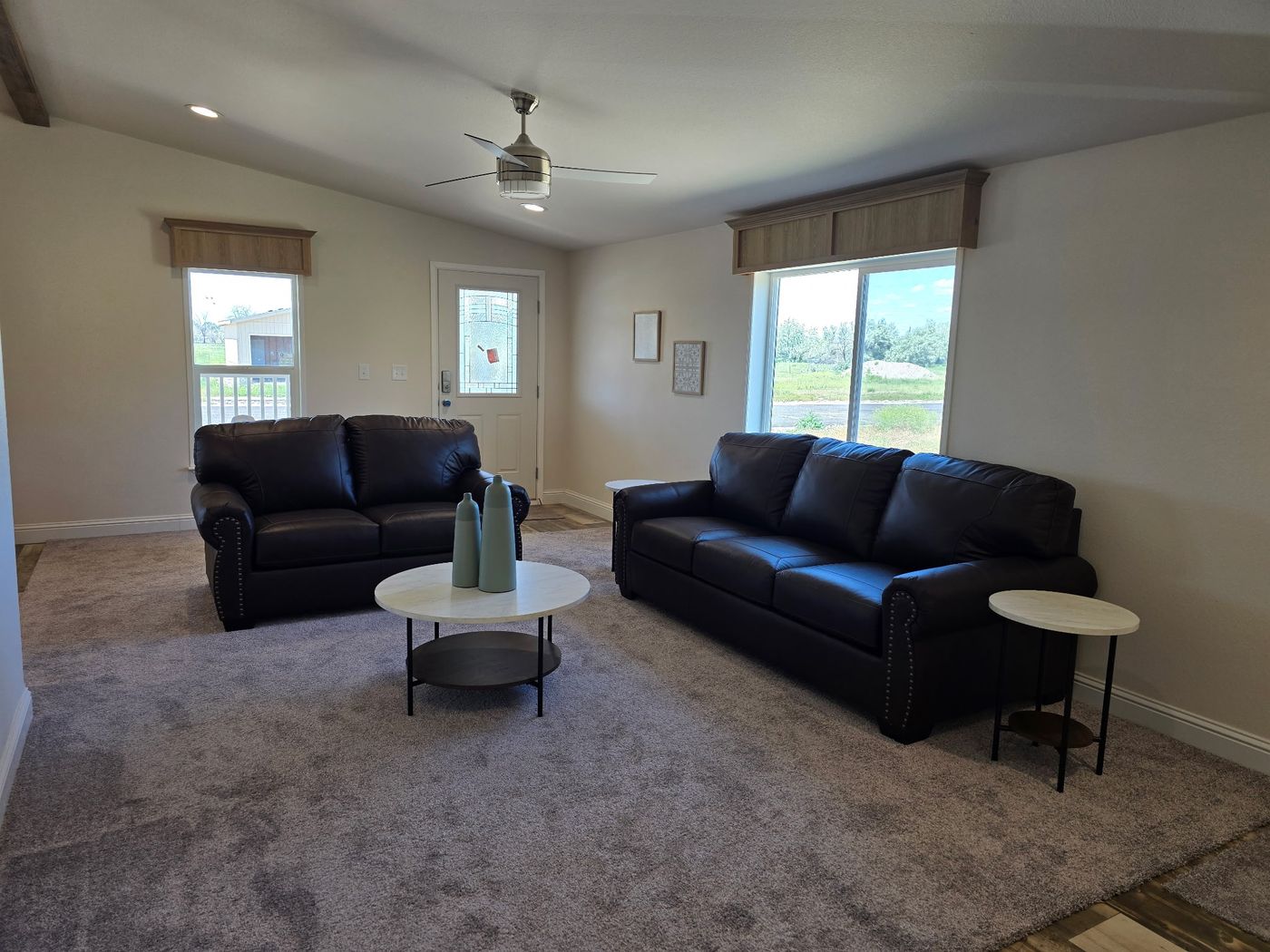 Step into a beautiful, proportioned L.R. designed to offer both comfort and versatility.  This generous layout easily accommodates a full seating arrangement while still leaving room to move and entertain with ease.