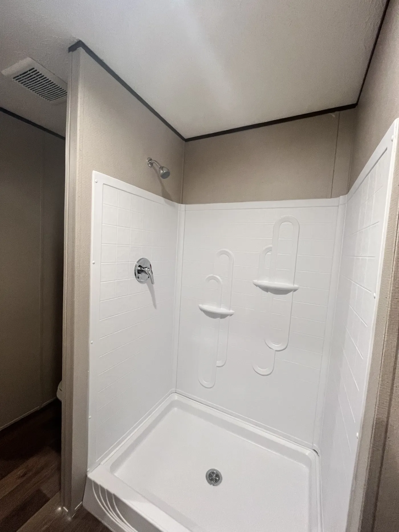 Stand Up Shower In the Primary Bathroom