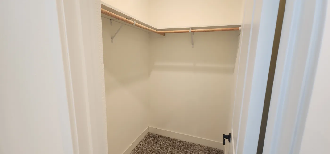 Walk-in closet in all bedrooms