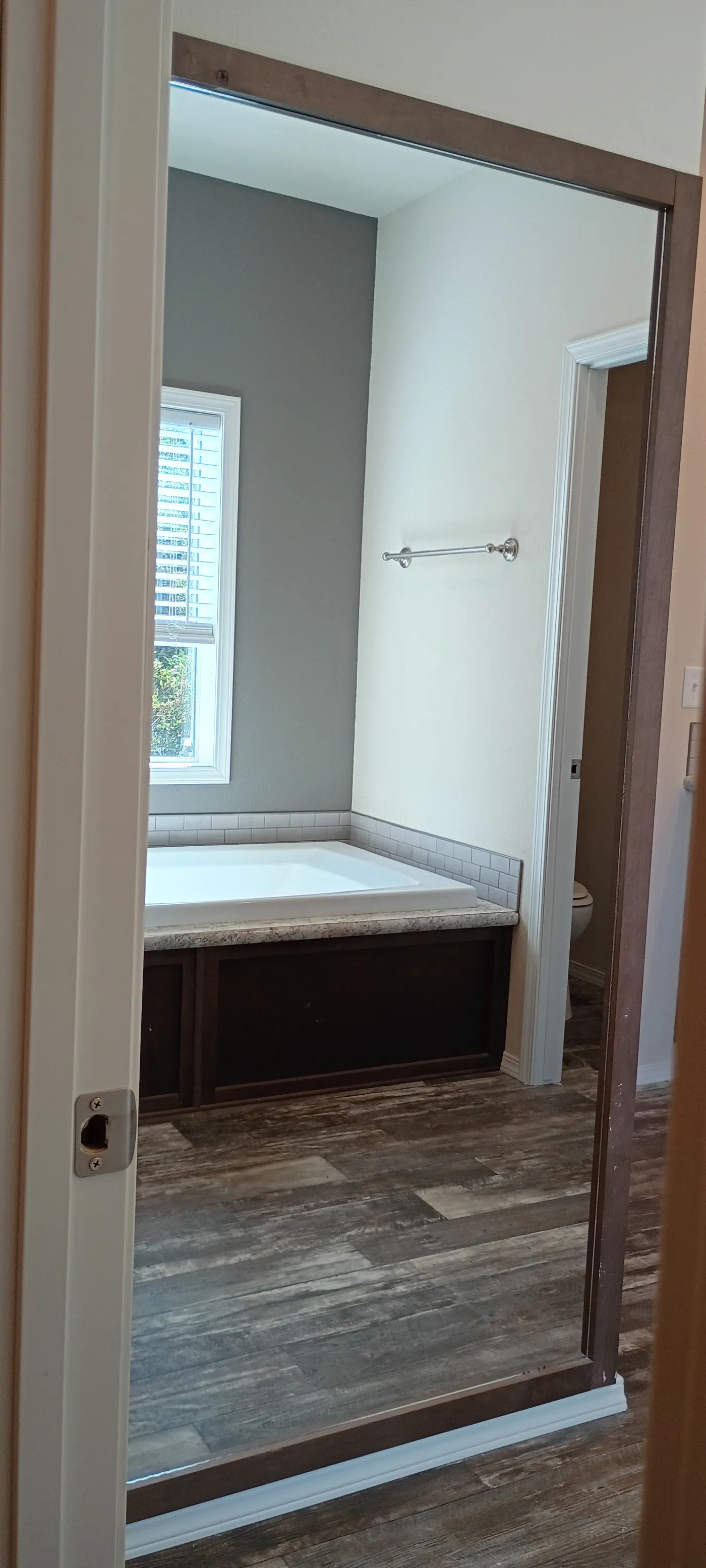 extra large full length mirror with wood trim