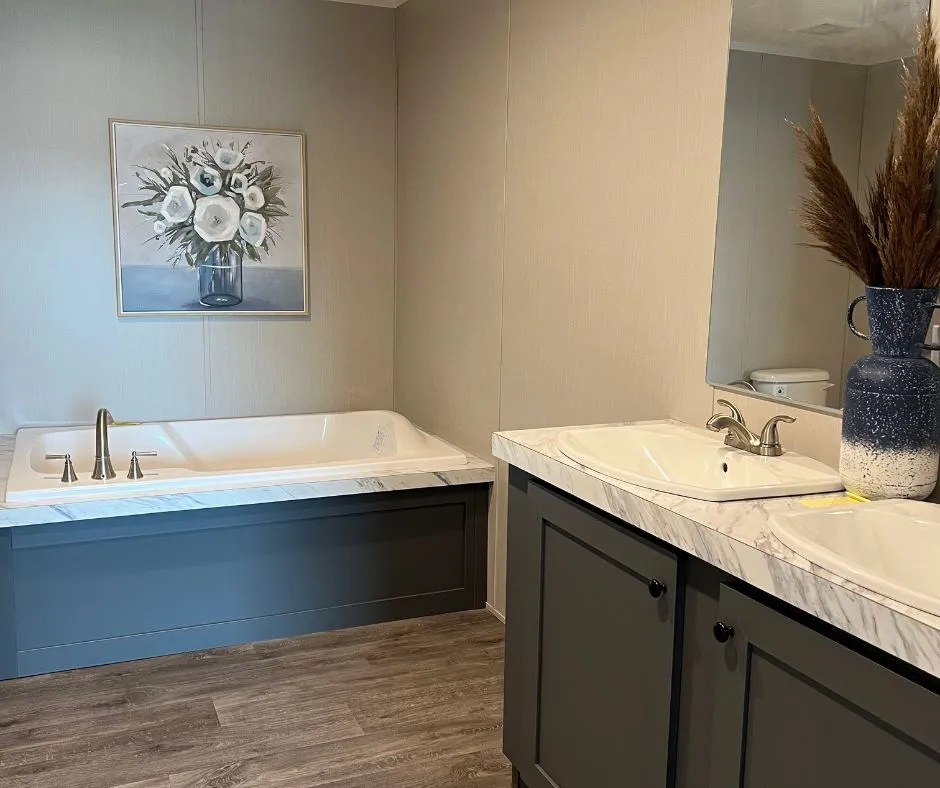 Primary Bath - Soaking Tub and Double Sinks 