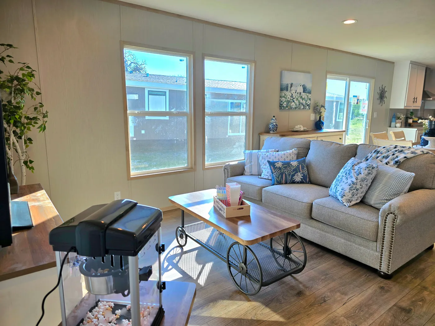 STOCK PHOTO - home for sale is same colors and does include appliances as shown but does not include furniture or decor.