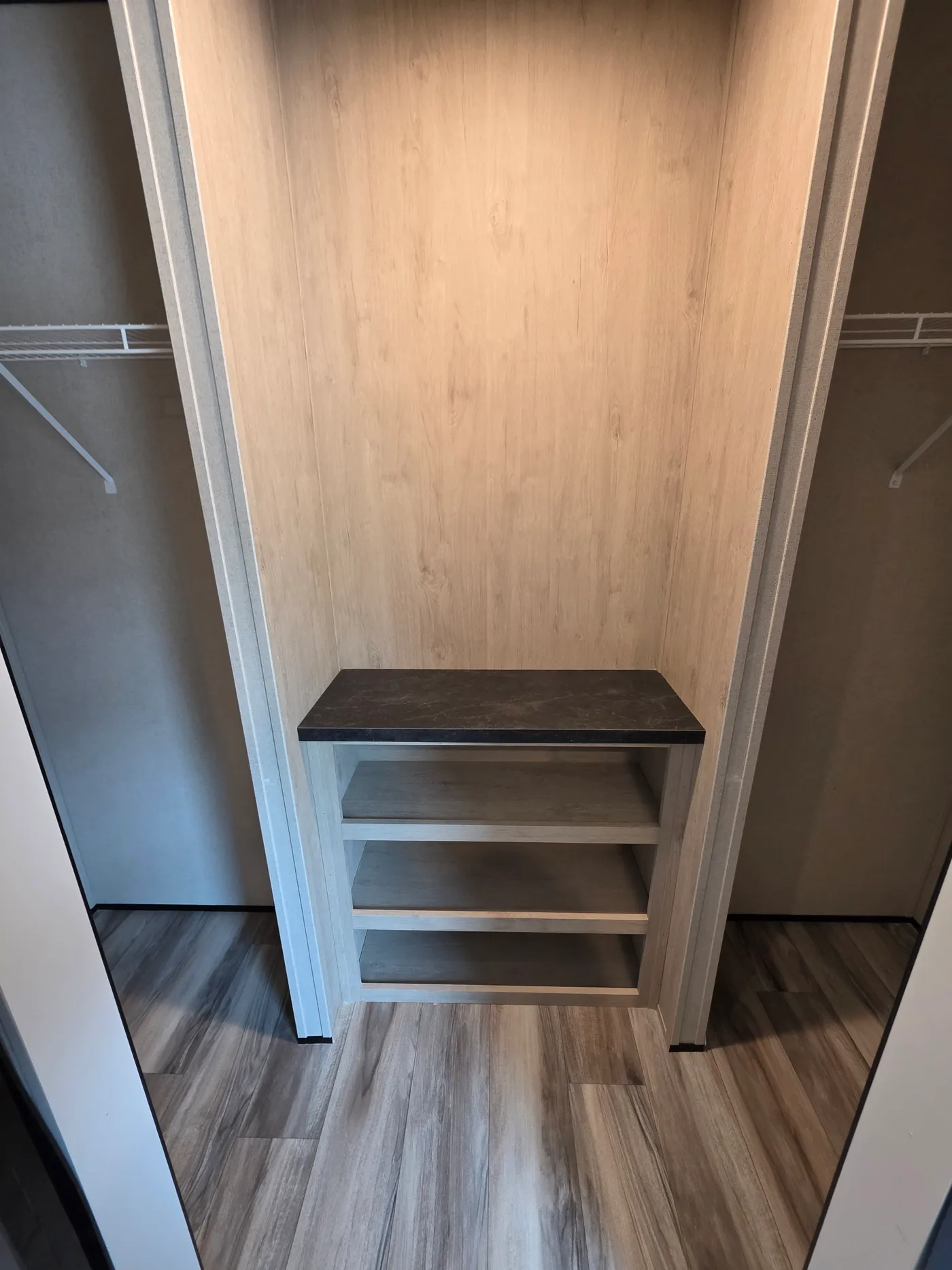 Dual Closet with Shelves