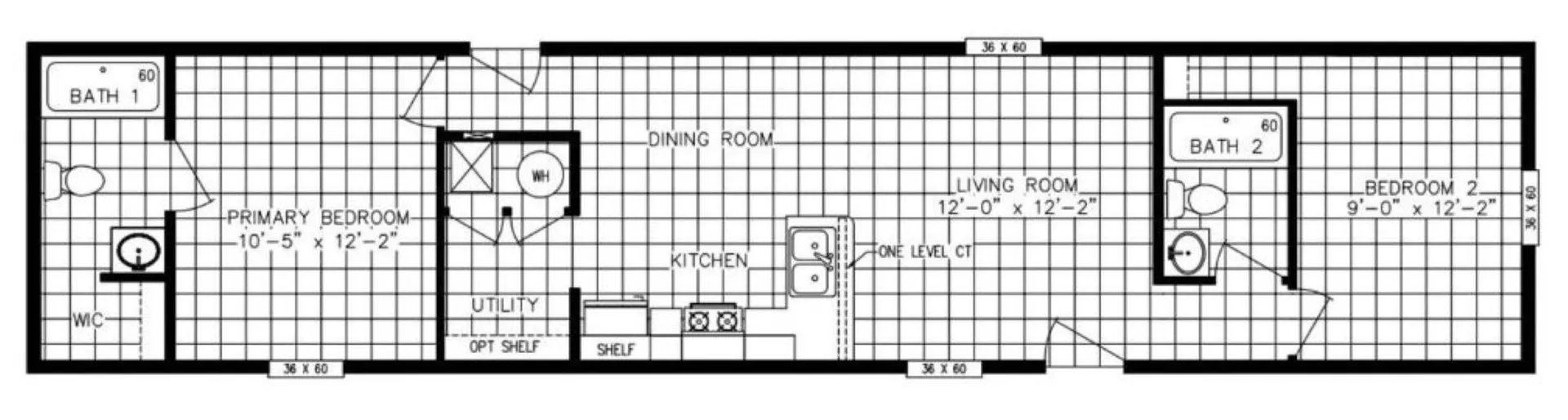 Ruby Z 14 X 60 Flooplan