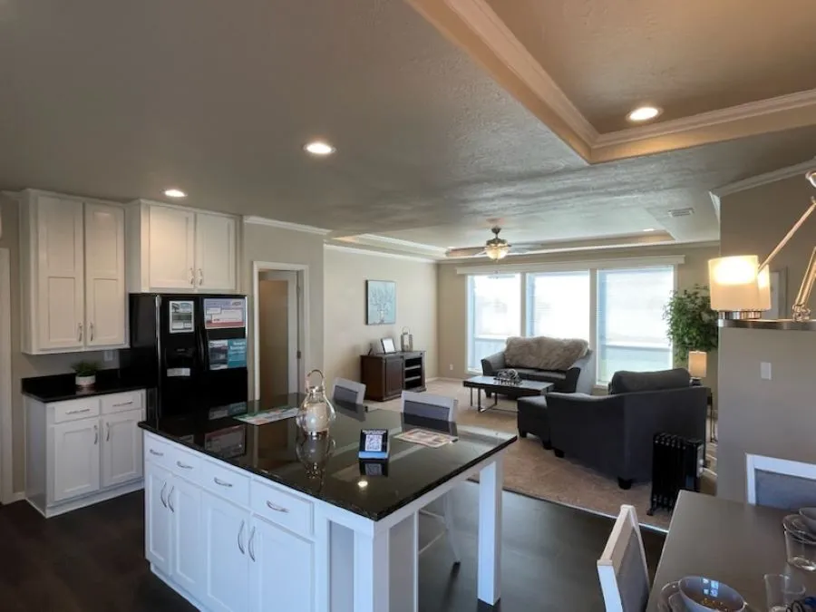 Kitchen looking into Living Room