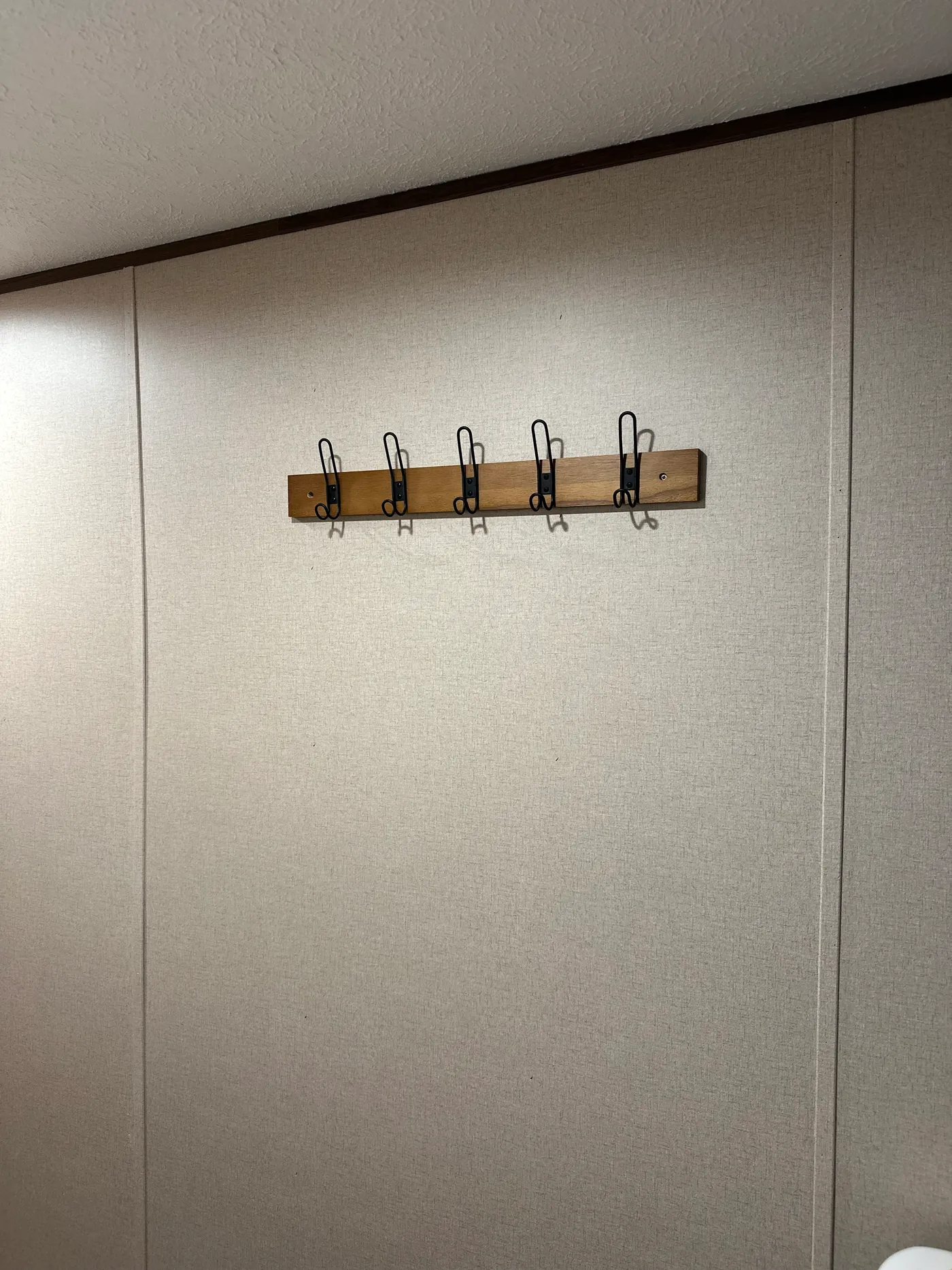 Custom towel racks in bathrooms.  