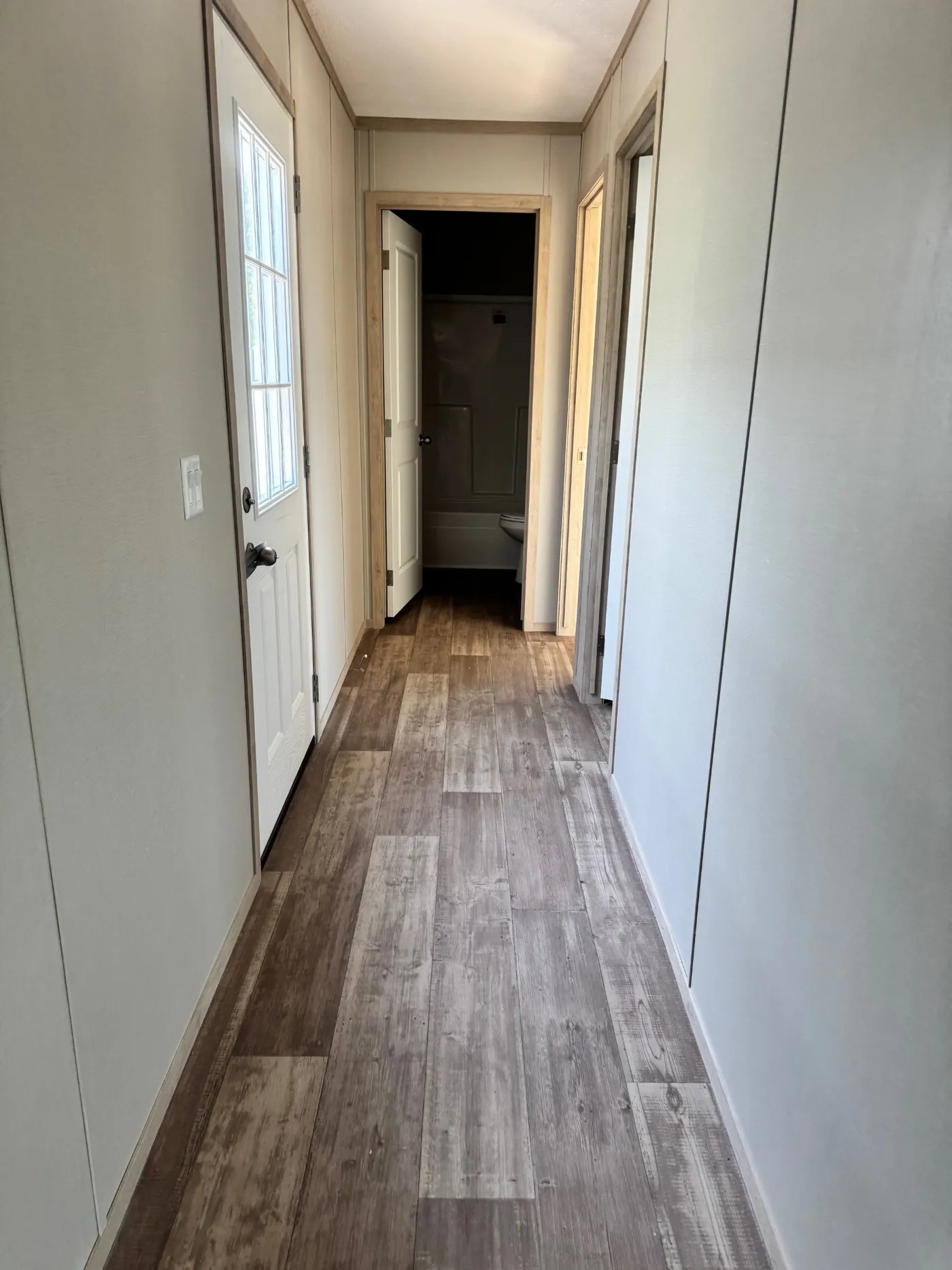 Hallway to guest bedrooms